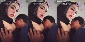 Cewek Jilbab Nyusuin Tukang Ojek Pangkalan
